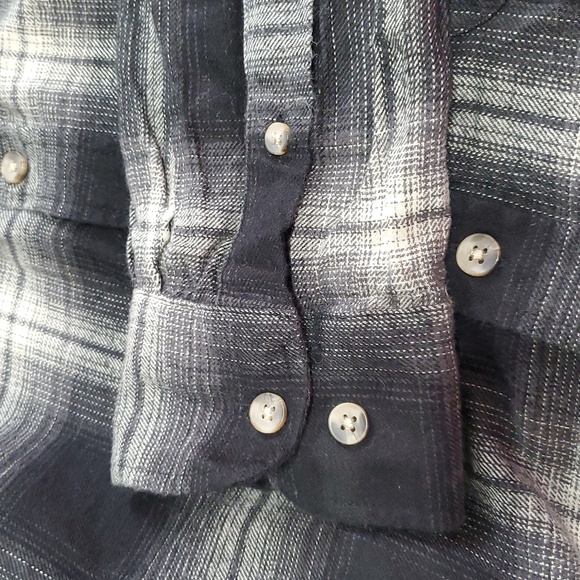 Primark Men's Black & White Plaid Shirt Size Large - Picture 7 of 9